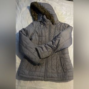 Girl’s Medium (8-10) Parka Style Coat with Removable Hood